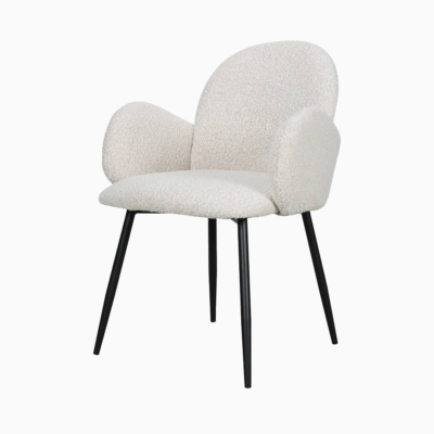 Стілець Round в оббивці Boucle